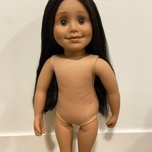 Alexi Maplelea Brown Hair Doll with Tan Outfit